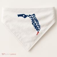 Support Florida Stay Western Strong Florida S.T.A.T.E USA-Made Doggie Bandana thumb 0