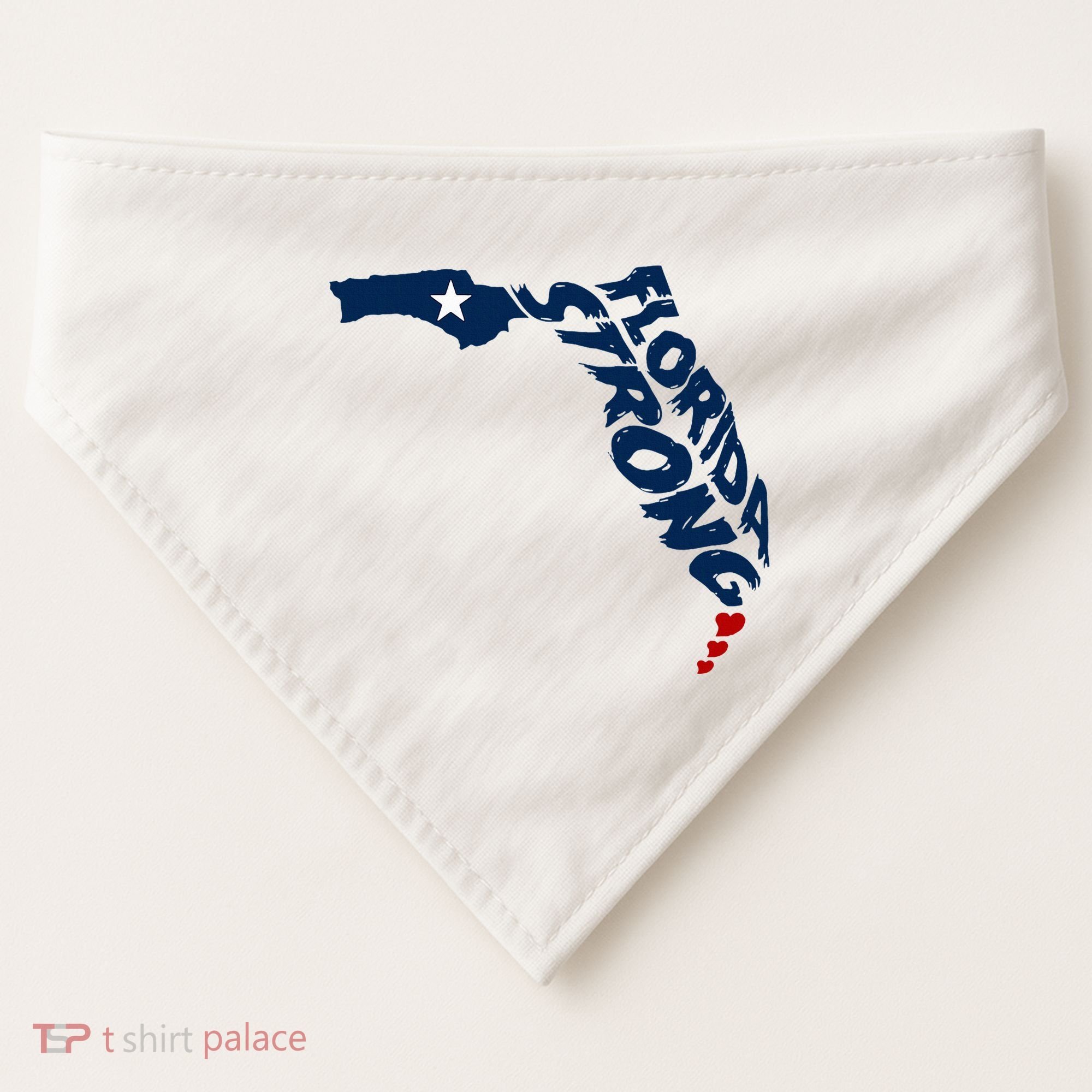 Support Florida Stay Western Strong Florida S.T.A.T.E USA-Made Doggie Bandana