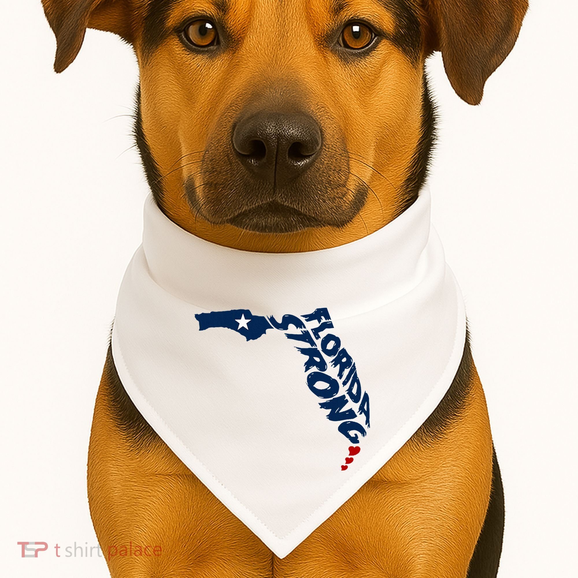 Support Florida Stay Western Strong Florida S.T.A.T.E USA-Made Doggie Bandana
