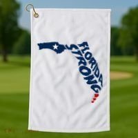 Support Florida Stay Western Strong Florida S.T.A.T.E Golf Towel thumb 1