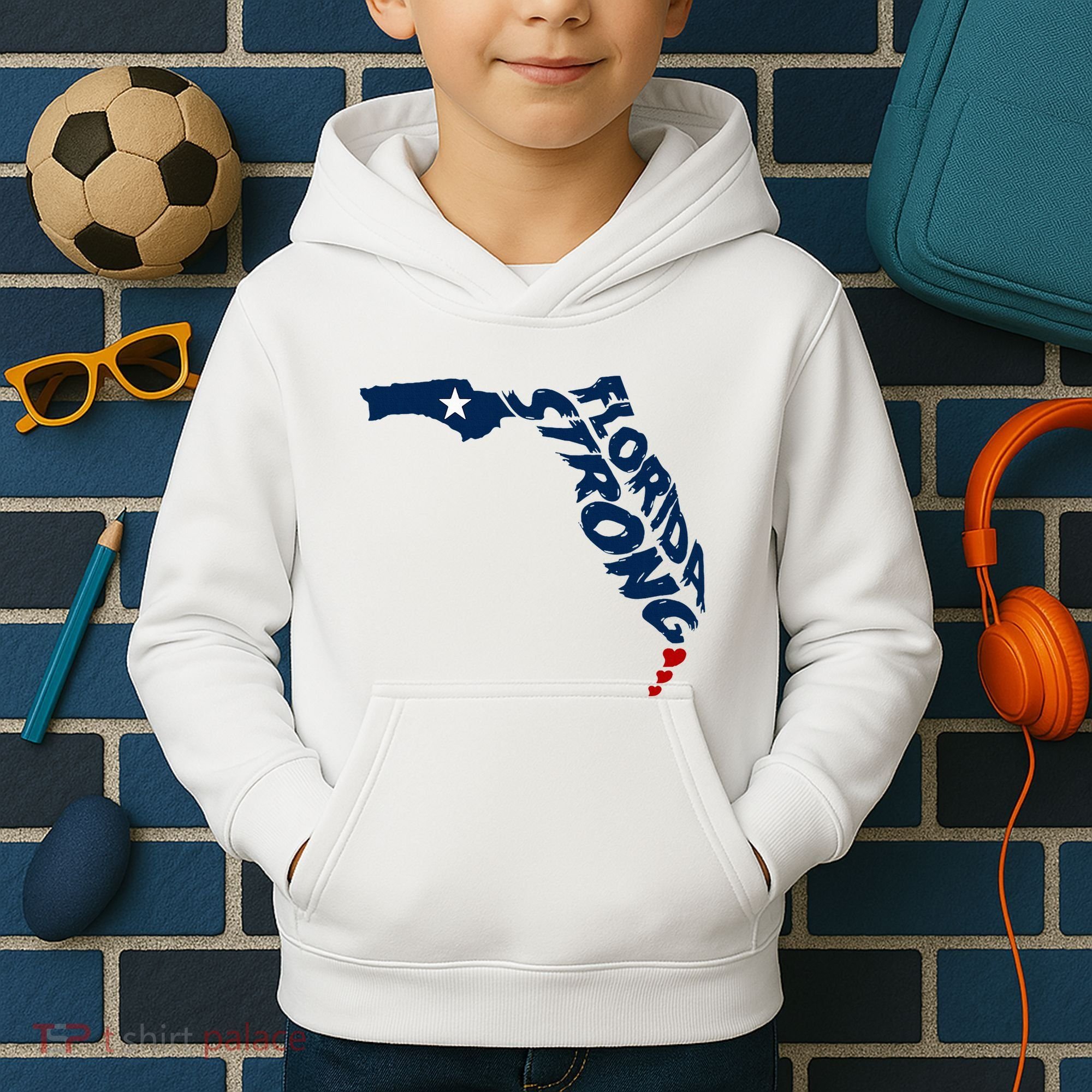 Support Florida Stay Western Strong Florida S.T.A.T.E Kids Hoodie