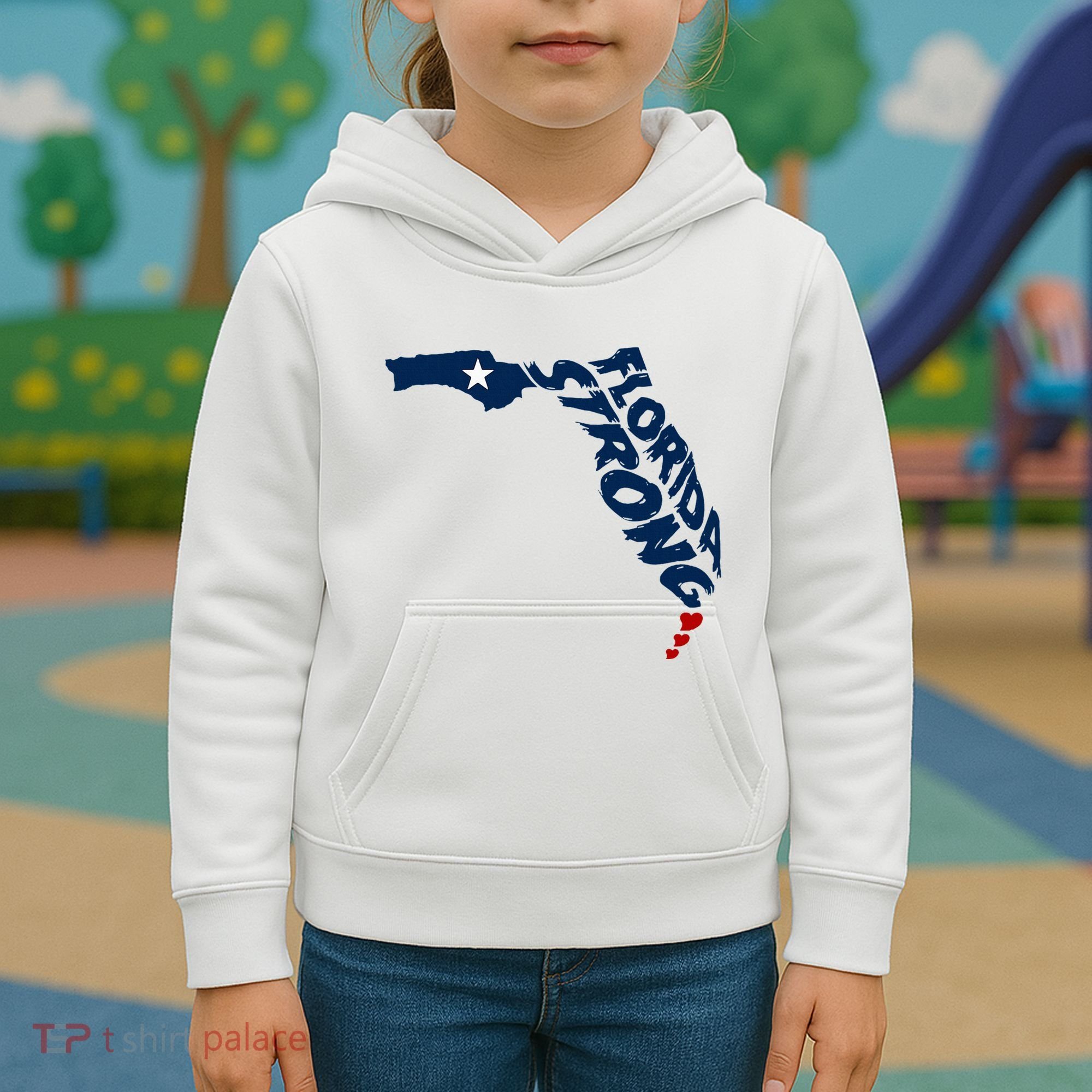 Support Florida Stay Western Strong Florida S.T.A.T.E Kids Hoodie
