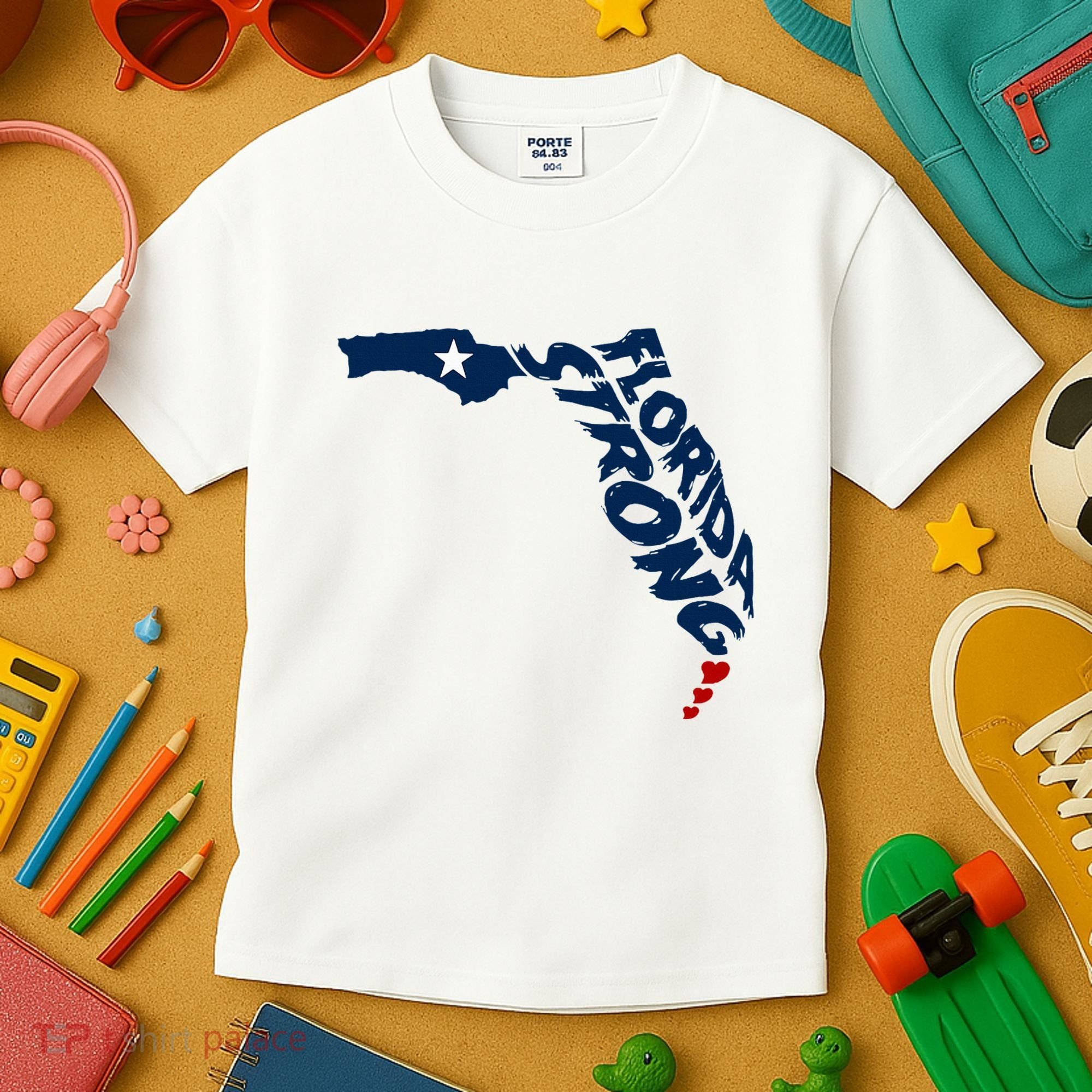 Support Florida Stay Western Strong Florida S.T.A.T.E Kids T-Shirt