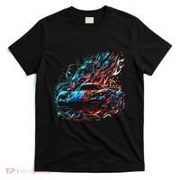 Supercar Flames Sports Car Muscle Car Vintage Racing Car Gift T-Shirt thumb 0