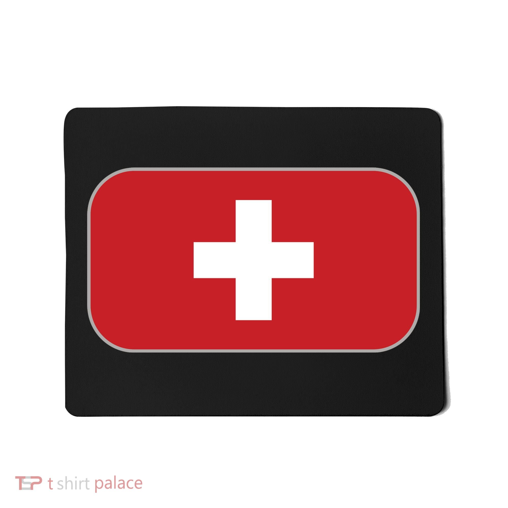 Switzerland Flag Soccer Team World Cup 2022 Swiss Flag Mousepad