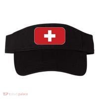 Switzerland Flag Soccer Team World Cup 2022 Swiss Flag Visor thumb 0
