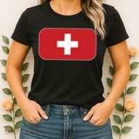Switzerland Flag Soccer Team World Cup 2022 Swiss Flag Women's T-Shirt thumb 2