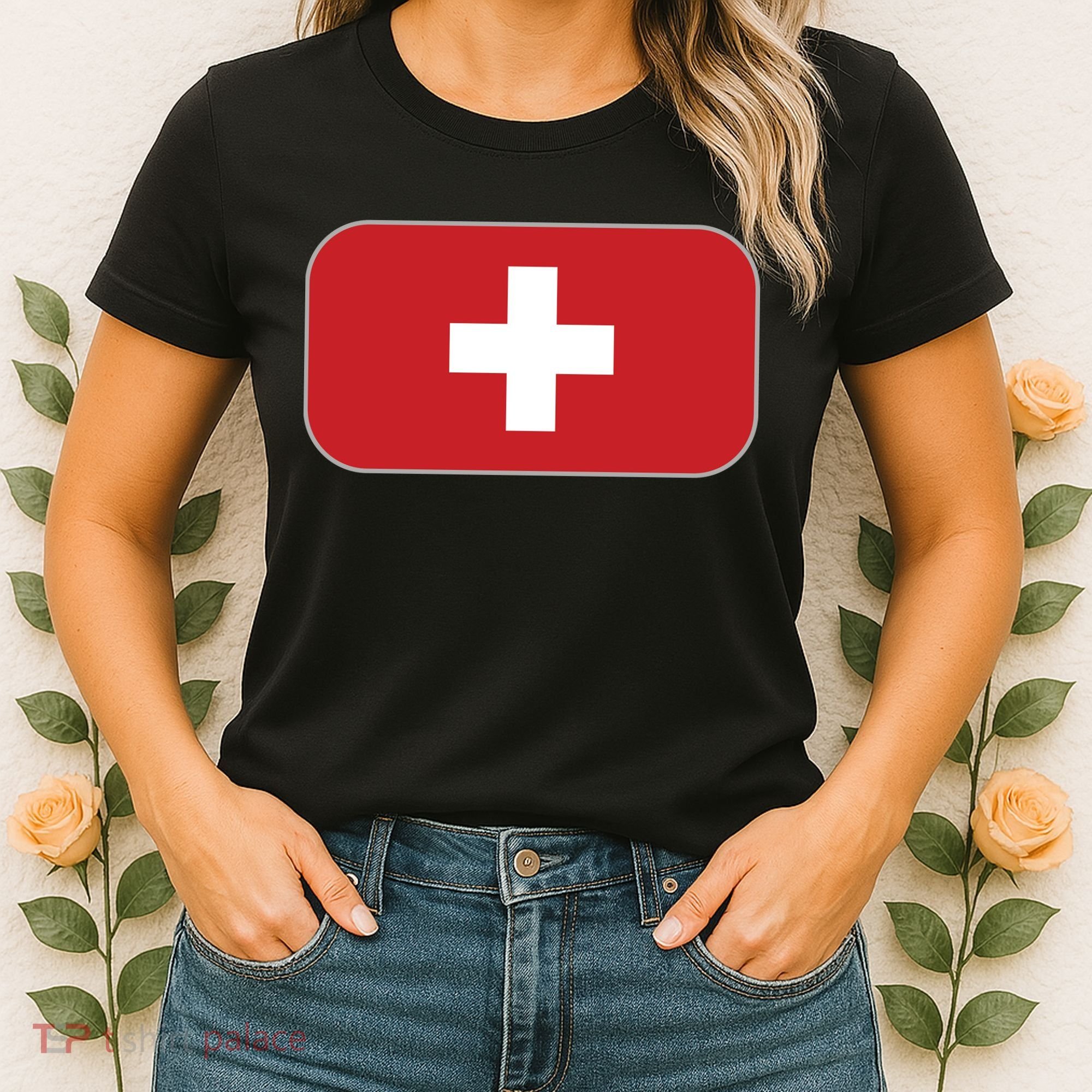 Switzerland Flag Soccer Team World Cup 2022 Swiss Flag Women's T-Shirt
