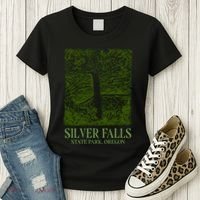 Silver Falls State Park Oregon Women's T-Shirt thumb 3