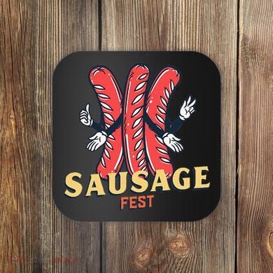 Sausage Fest Sausage Coaster