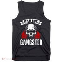 Sailing Funny Sailing Gangster Quote Sailor Sailboat Tank Top thumb 0