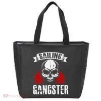 Sailing Funny Sailing Gangster Quote Sailor Sailboat Tote Bag thumb 0