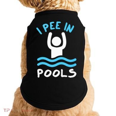 Swimmer Funny Swimming I Pee In Pools Doggie Tank