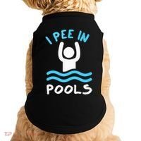 Swimmer Funny Swimming I Pee In Pools Doggie Tank thumb 0
