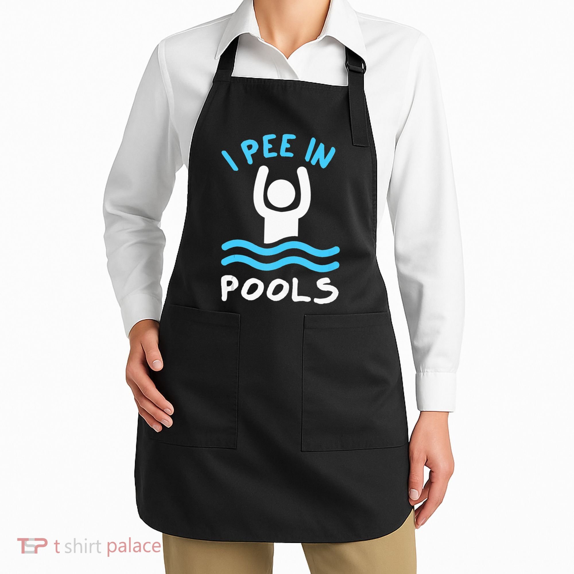 Swimmer Funny Swimming I Pee In Pools Apron