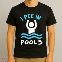 Swimmer Funny Swimming I Pee In Pools T-Shirt thumb 3