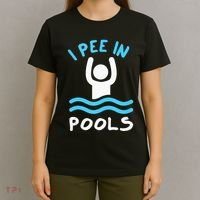 Swimmer Funny Swimming I Pee In Pools T-Shirt thumb 4