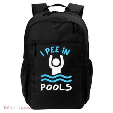 Swimmer Funny Swimming I Pee In Pools Backpack