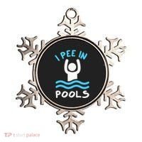 Swimmer Funny Swimming I Pee In Pools Ornament thumb 0