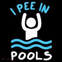 Swimmer Funny Swimming I Pee In Pools Ornament thumb 1