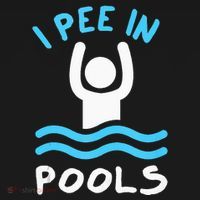 Swimmer Funny Swimming I Pee In Pools Baby Bodysuit thumb 2