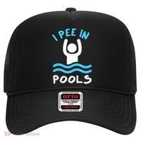 Swimmer Funny Swimming I Pee In Pools Hat thumb 0