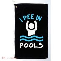 Swimmer Funny Swimming I Pee In Pools Golf Towel thumb 0
