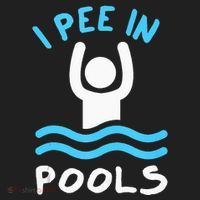 Swimmer Funny Swimming I Pee In Pools Golf Towel thumb 3