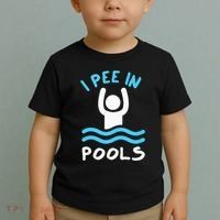 Swimmer Funny Swimming I Pee In Pools Toddler T-Shirt thumb 2