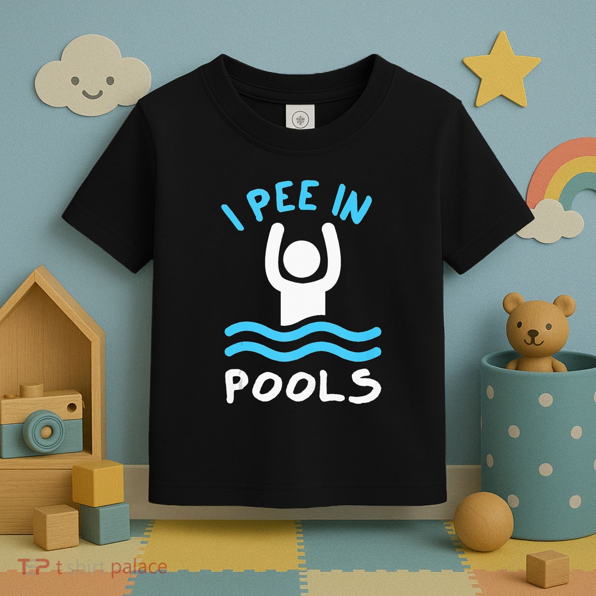 Swimmer Funny Swimming I Pee In Pools Toddler T-Shirt