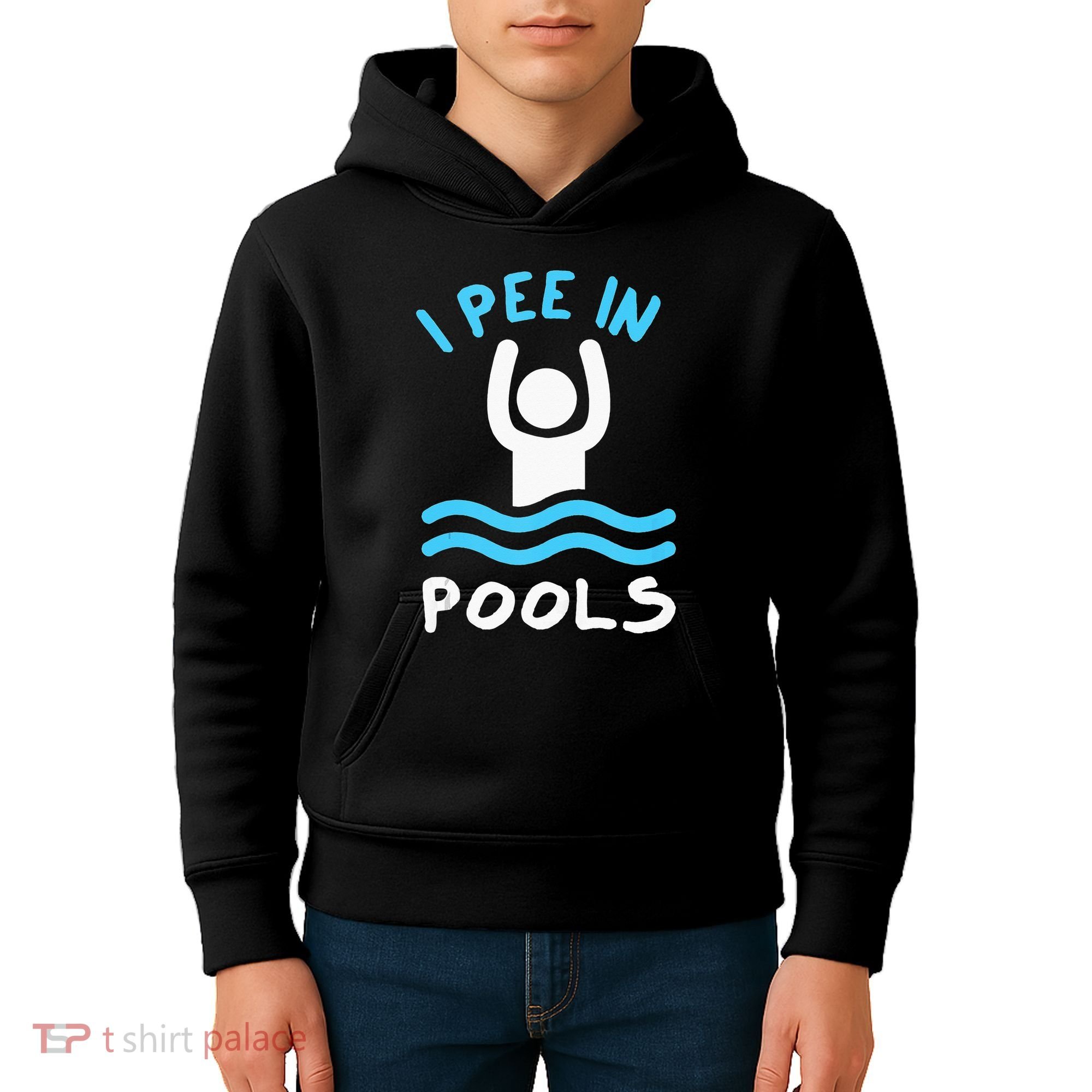 Swimmer Funny Swimming I Pee In Pools Kids Hoodie