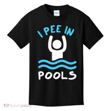 Swimmer Funny Swimming I Pee In Pools Kids T-Shirt