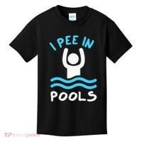 Swimmer Funny Swimming I Pee In Pools Kids T-Shirt thumb 0