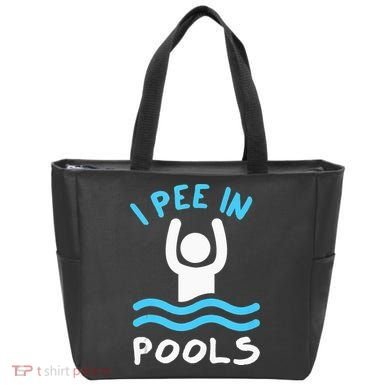 Swimmer Funny Swimming I Pee In Pools Tote Bag