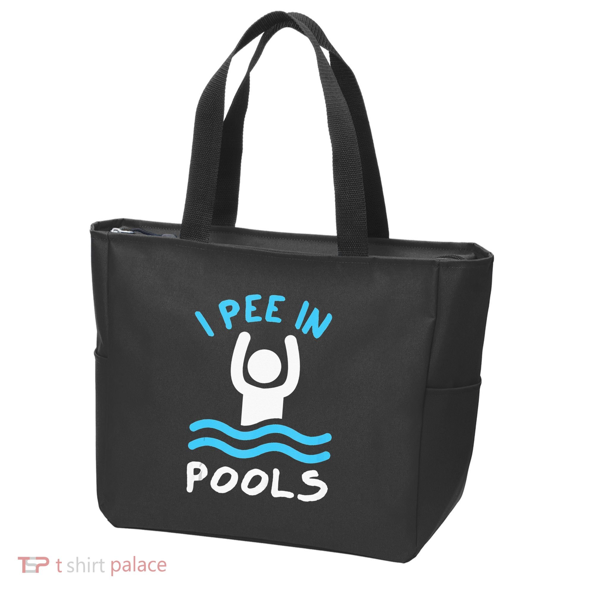Swimmer Funny Swimming I Pee In Pools Tote Bag