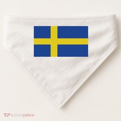 Sweden Flag (swedish Flag) USA-Made Doggie Bandana