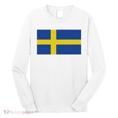 Sweden Flag (swedish Flag) Long Sleeve Shirt