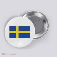Sweden Flag (swedish Flag) Button thumb 0