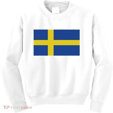 Sweden Flag (swedish Flag) Kids Sweatshirt