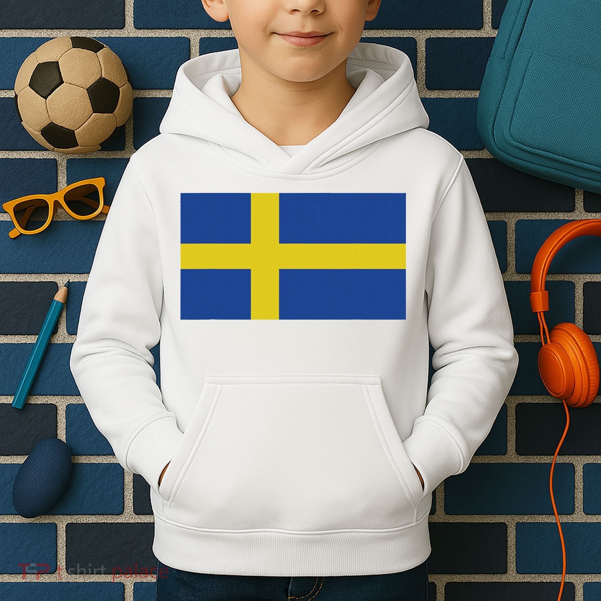 Sweden Flag (swedish Flag) Kids Hoodie