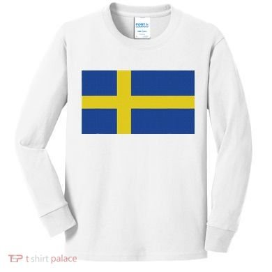 Sweden Flag (swedish Flag) Kids Long Sleeve Shirt