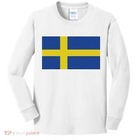 Sweden Flag (swedish Flag) Kids Long Sleeve Shirt thumb 0