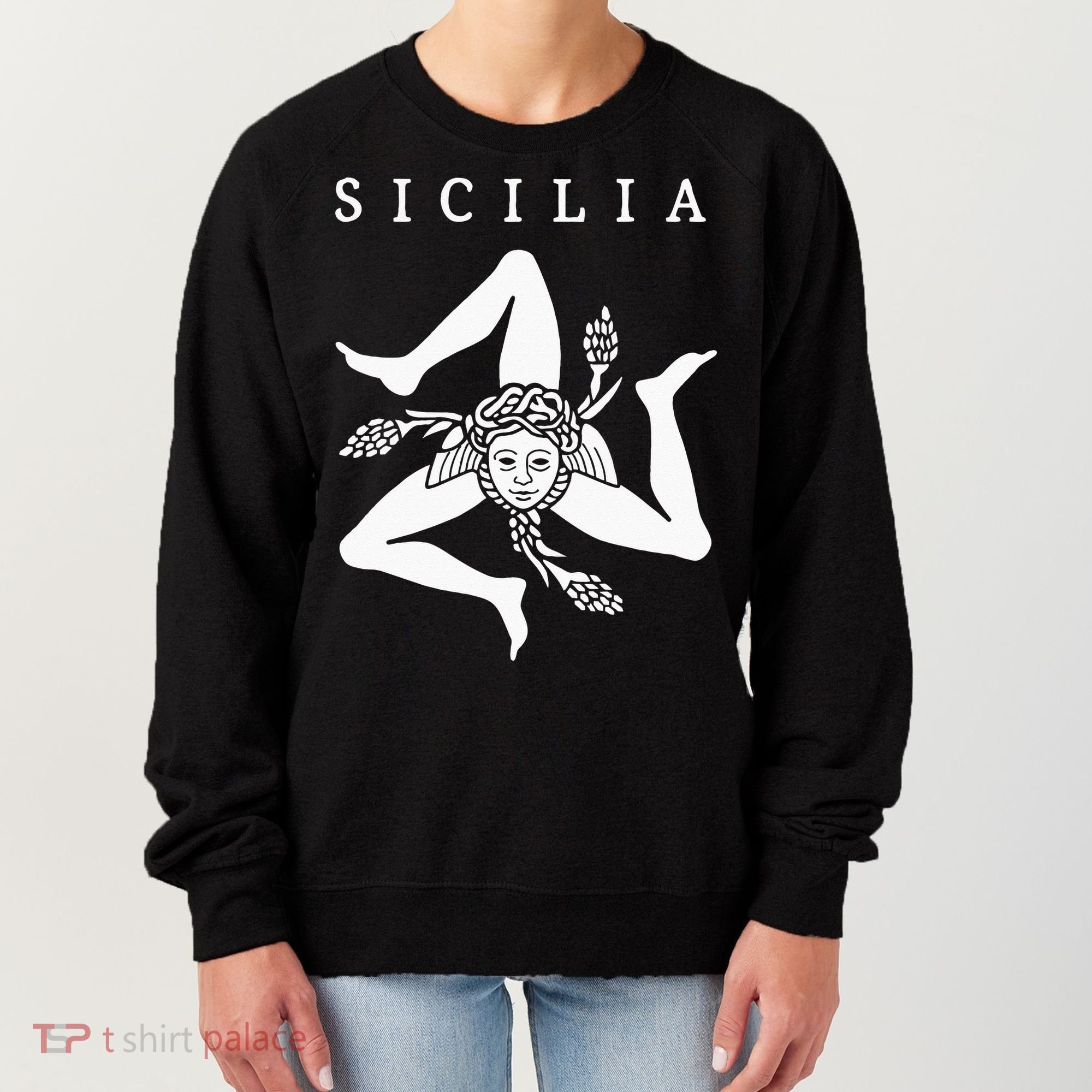 Sicilia Flag Sicily Palermo Italy Women's Sweatshirt