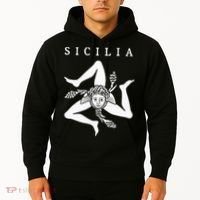 Sicilia Flag Sicily Palermo Italy Hoodie thumb 2