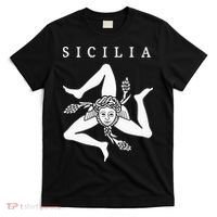 Sicilia Flag Sicily Palermo Italy T-Shirt thumb 0