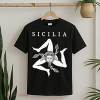 Sicilia Flag Sicily Palermo Italy T-Shirt thumb 2