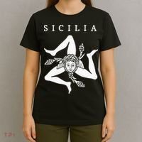 Sicilia Flag Sicily Palermo Italy T-Shirt thumb 4