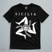 Sicilia Flag Sicily Palermo Italy T-Shirt thumb 5