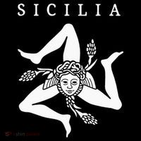 Sicilia Flag Sicily Palermo Italy V-Neck T-Shirt thumb 3