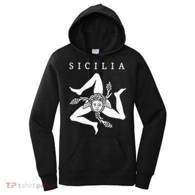 Sicilia Flag Sicily Palermo Italy Women's Hoodie